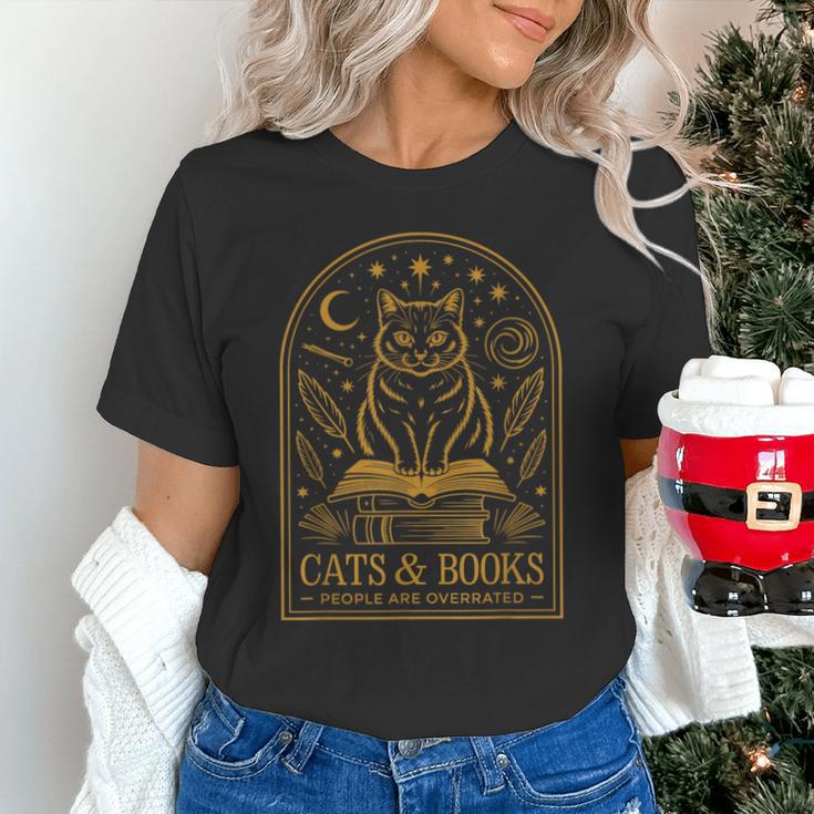 Cats And Books Because People Are Overrated Unisex T-Shirt Cats And Books Because People Are Overrated Unisex T-Shirt