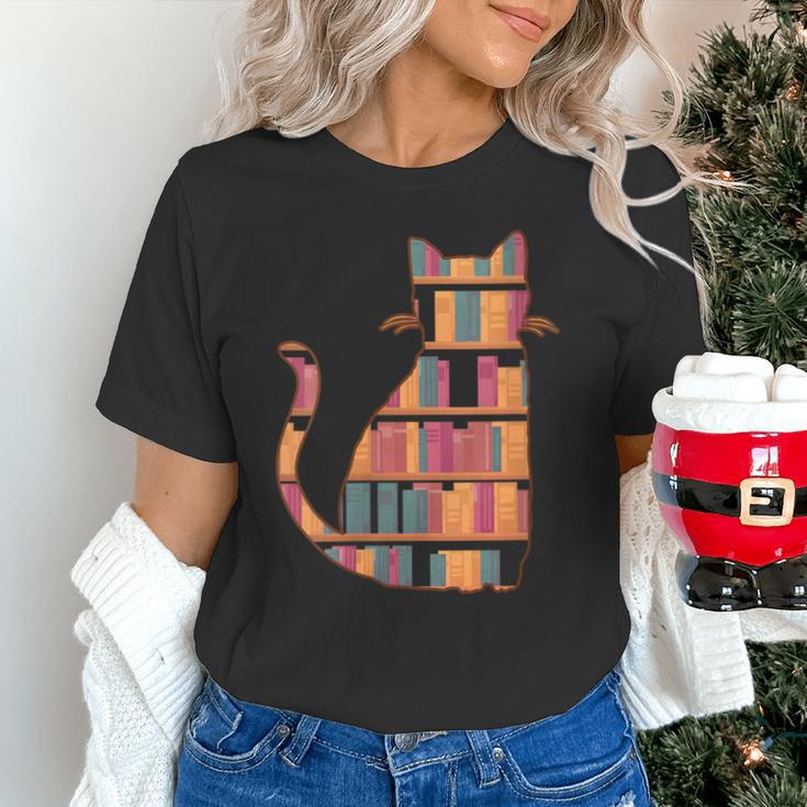 Cats Reading Books Librarian Library Readers Unisex T-Shirt