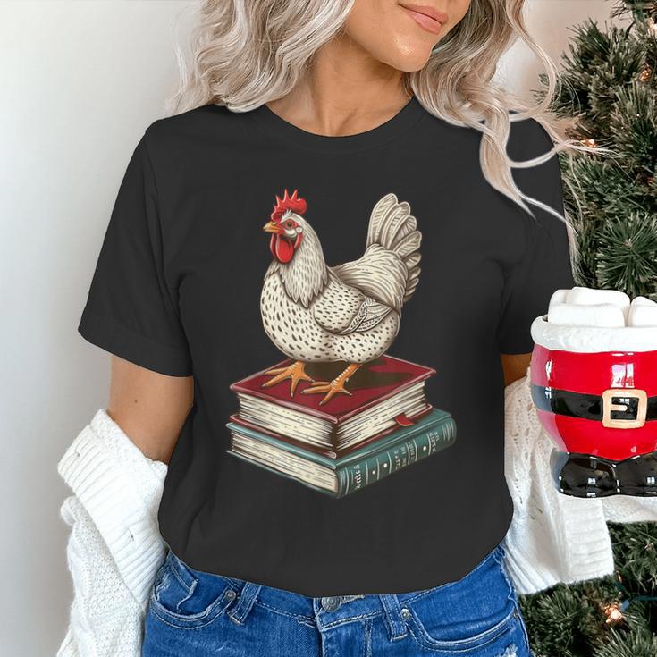 Chicken Books Back To School First Day Of School Boys Girls Unisex T-Shirt Chicken Books Back To School First Day Of School Boys Girls Unisex T-Shirt