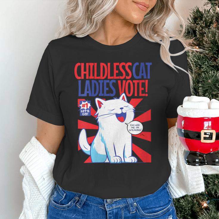 Childless Cat Ladies Vote Kamala Harris Cute Comic Book Cat Unisex T-Shirt Childless Cat Ladies Vote Kamala Harris Cute Comic Book Cat Unisex T-Shirt
