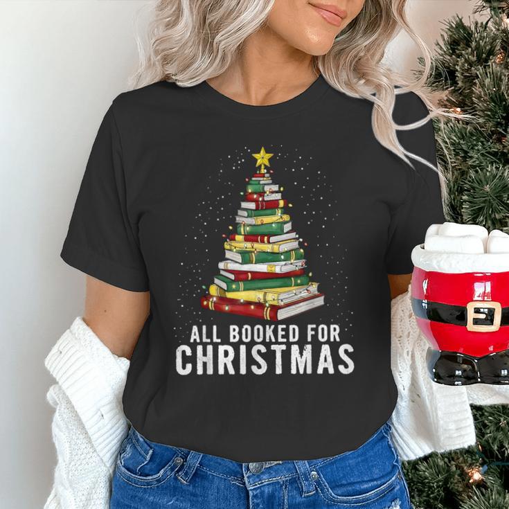 Christmas Book Tree All Booked For Xmas Unisex T-Shirt