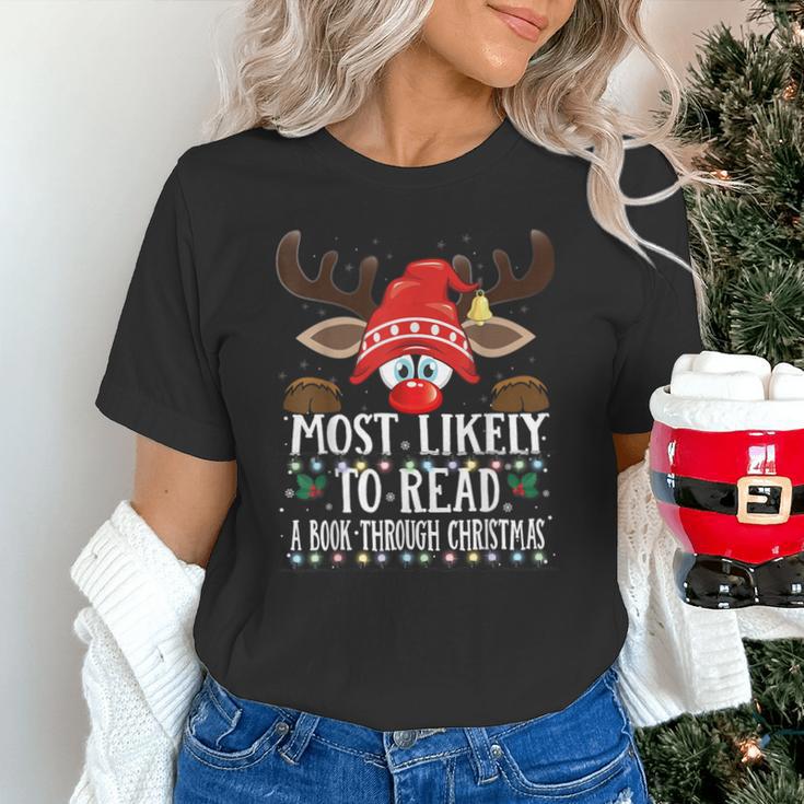 Christmas Matching Most Likely To Read A Book PJS Unisex T-Shirt