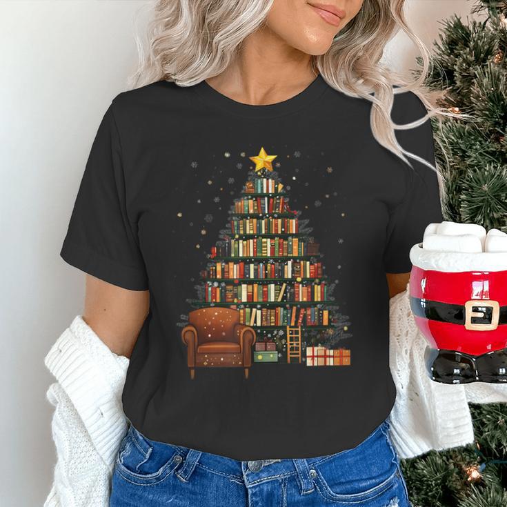 Christmas Tree Bookshelf Book Lover Library Unisex T-Shirt Christmas Tree Bookshelf Book Lover Library Unisex T-Shirt
