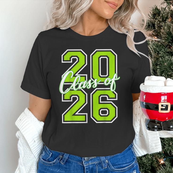 Class Of 2026 Graduation Varsity Lime Green Letters Unisex T-Shirt