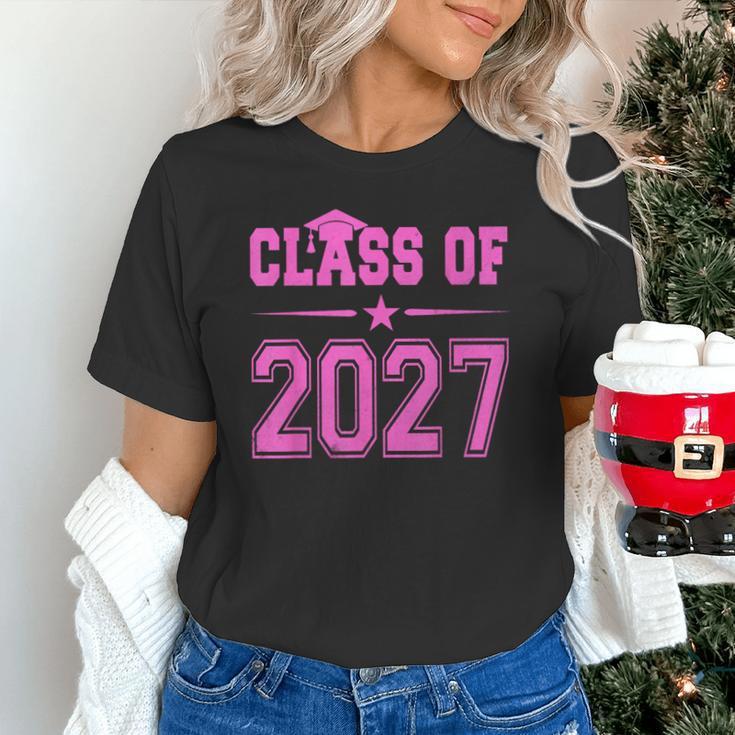 Class Of 2027 Pink Girls Shirt Graduation Unisex T-Shirt