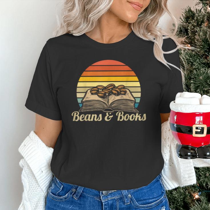 Coffee Beans & Books Retro Bookworm Librarian Unisex T-Shirt Coffee Beans & Books Retro Bookworm Librarian Unisex T-Shirt