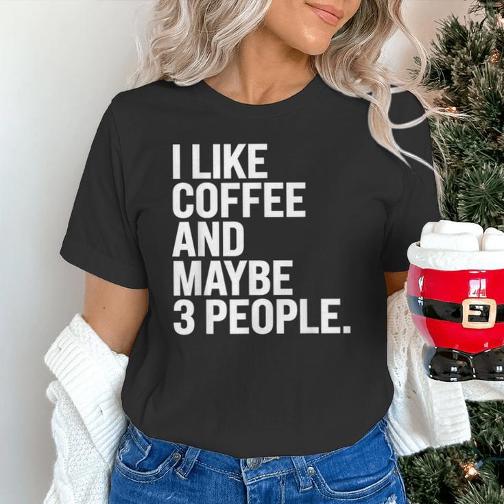 I Like Coffee Introvert Coffee Lovers Sarcastic Humor Unisex T-Shirt I Like Coffee Introvert Coffee Lovers Sarcastic Humor Unisex T-Shirt