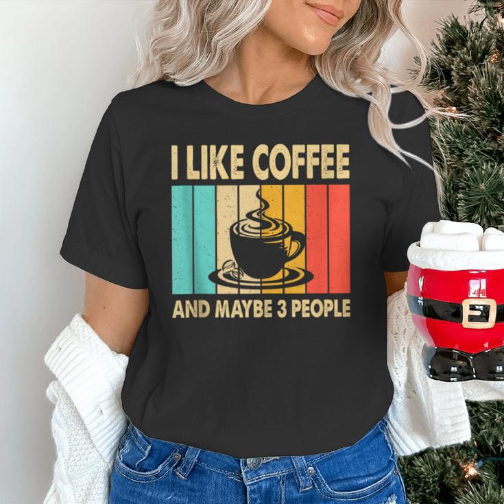 I Like Coffee And Maybe 3 People Introvert Anti-Social Unisex T-Shirt