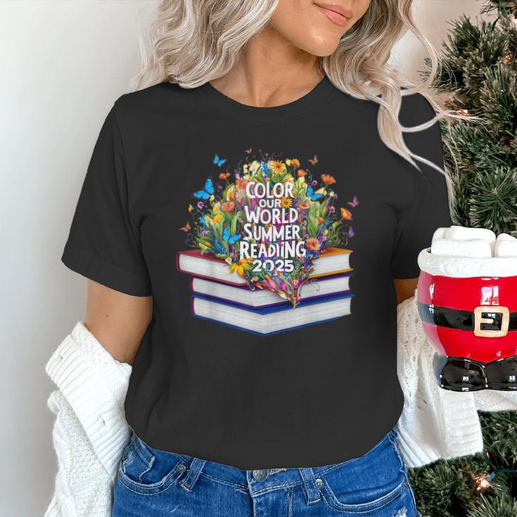 Color Our World Summer Reading 2025 Cute Book Wildflowers Unisex T-Shirt Color Our World Summer Reading 2025 Cute Book Wildflowers Unisex T-Shirt