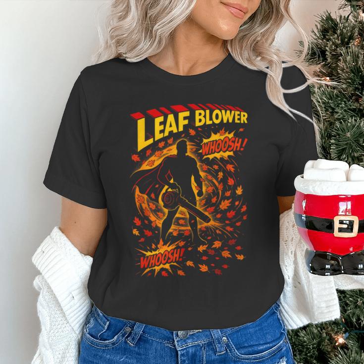 Comic Book Superhero Fall Season Leaf Blower Unisex T-Shirt