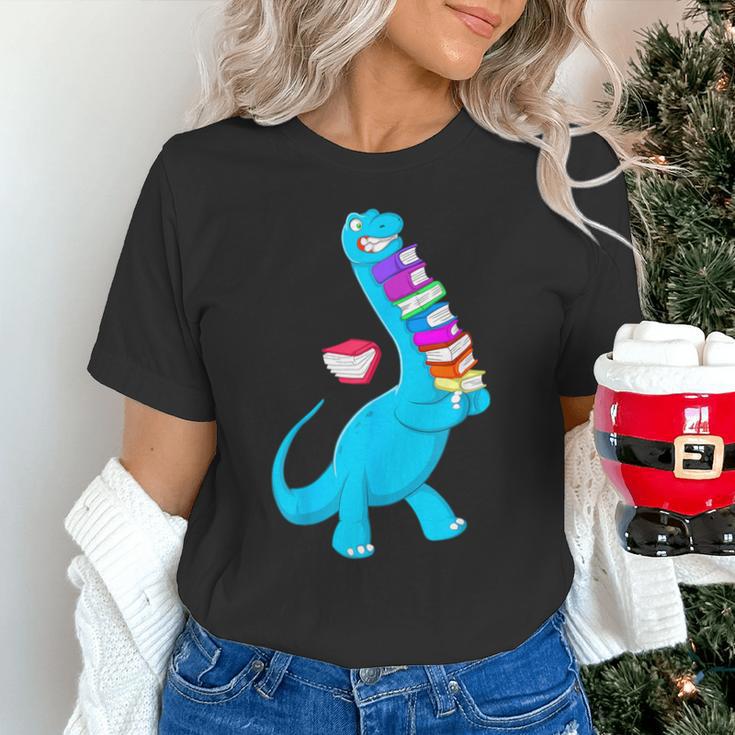 Cool Dinosaur Books Art For Men Women Libarian Book Lover Unisex T-Shirt Cool Dinosaur Books Art For Men Women Libarian Book Lover Unisex T-Shirt
