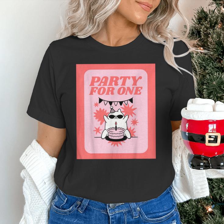 Cool Fun Cute Party Introvert Cat Character Unisex T-Shirt Cool Fun Cute Party Introvert Cat Character Unisex T-Shirt