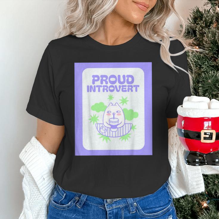 Cool Fun Cute Proud Introvert Cat Character For Men Women Unisex T-Shirt