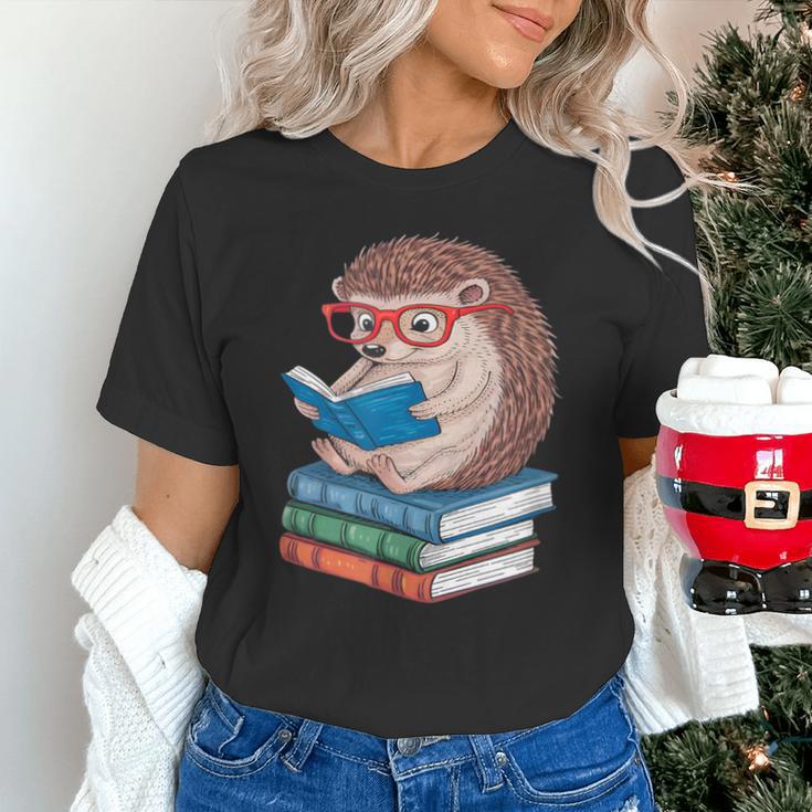 Cool Hedgehog Book Nerd Readers Unisex T-Shirt