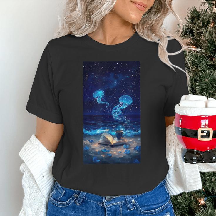 Cosmic Botanical Book Lover Reading Unisex T-Shirt