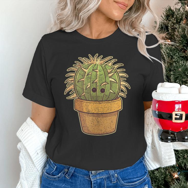 Cute Golden Barrel Cactus Introvert Distressed Unisex T-Shirt Cute Golden Barrel Cactus Introvert Distressed Unisex T-Shirt