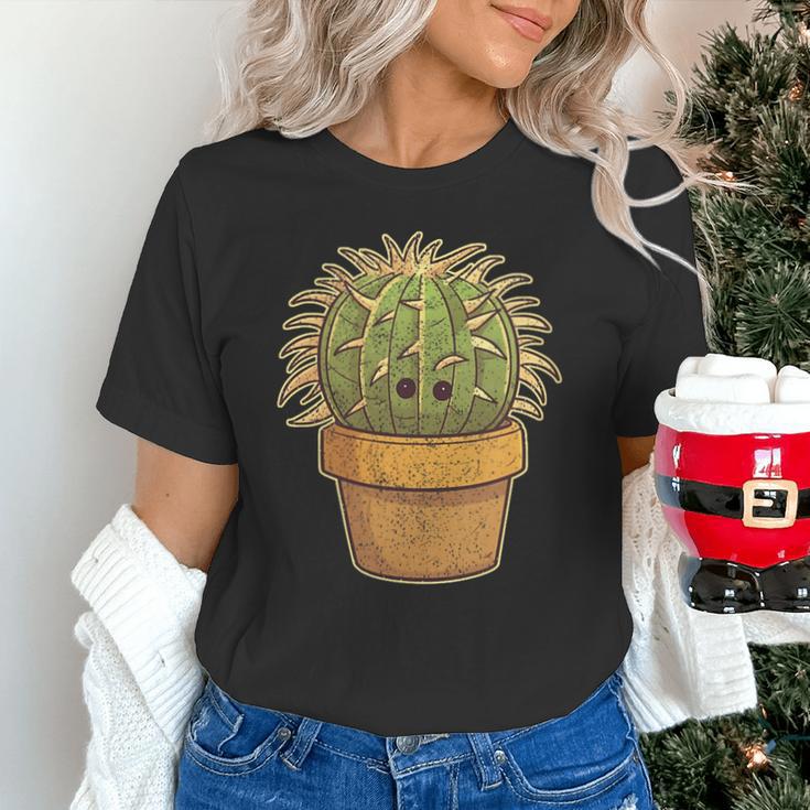 Cute Golden Barrel Cactus Introvert Distressed Unisex T-Shirt Cute Golden Barrel Cactus Introvert Distressed Unisex T-Shirt