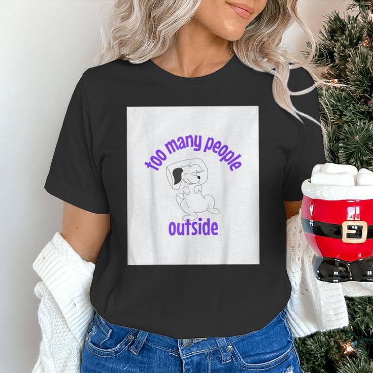 Cute Puppy With a Quote For Introverts Unisex T-Shirt Cute Puppy With a Quote For Introverts Unisex T-Shirt
