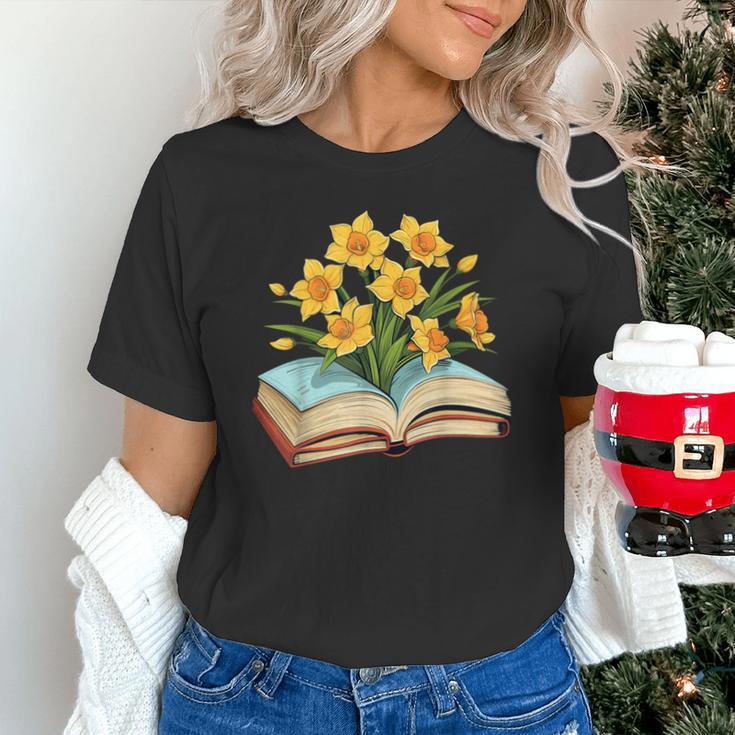 Daffodils Flowers Book Floral Unisex T-Shirt Daffodils Flowers Book Floral Unisex T-Shirt