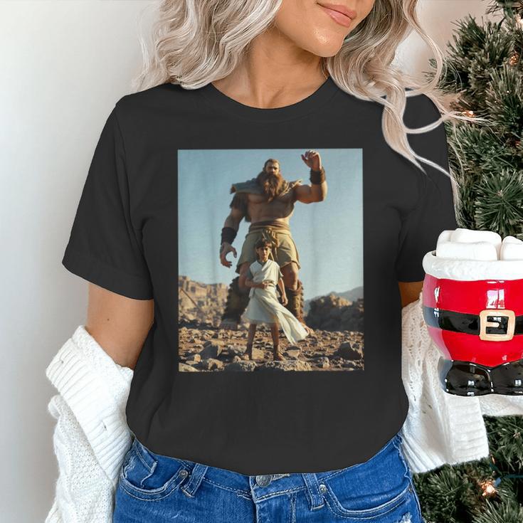 David And Goliath Bible Book Of Samuel King David Unisex T-Shirt David And Goliath Bible Book Of Samuel King David Unisex T-Shirt