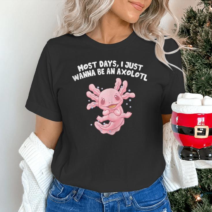 Most Days I Just Wanna Be An Axolotl Salamander Introvert Unisex T-Shirt