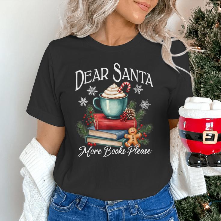 Dear Santa More Book Please Christmas Book Librarian Unisex T-Shirt