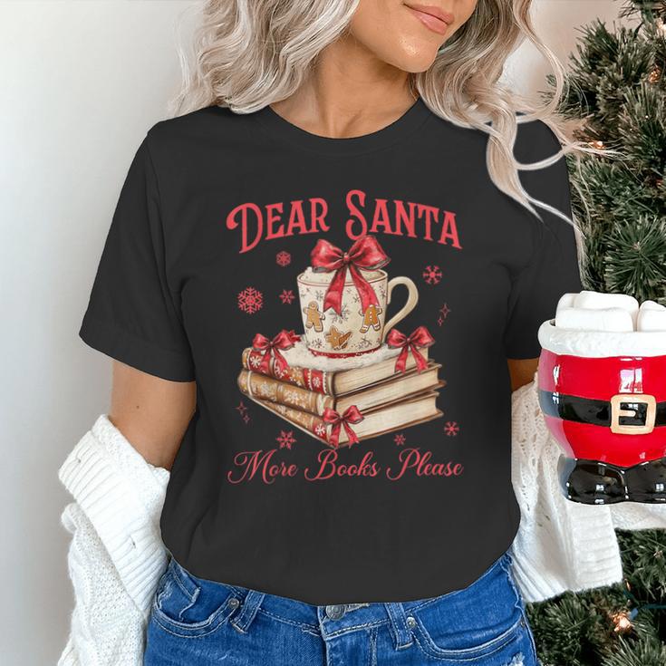 Dear Santa More Books Please Reading Book Lover Christmas Unisex T-Shirt