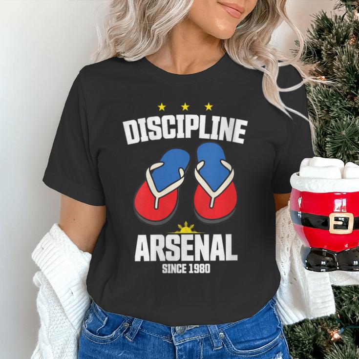 Discipline Arsenal Pinoy Nostalgia Filipino Tsinelas Unisex T-Shirt