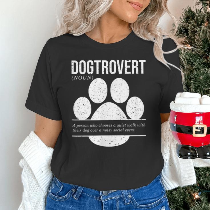 Dogtrovert Definition Introvert Dog Lover For Men Women Girls Kids Unisex T-Shirt