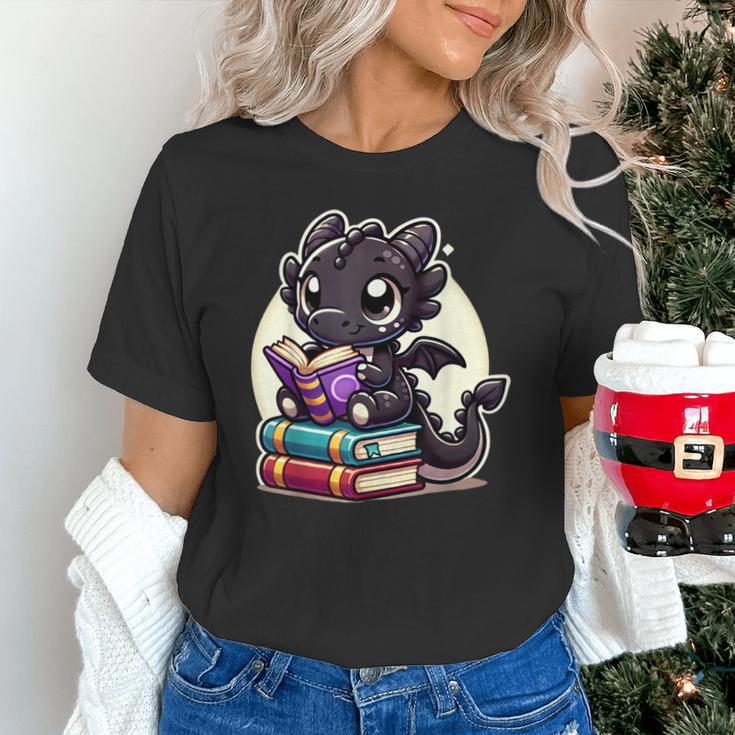 Dragon Reading A Book Cute Bookworm Book Lover Unisex T-Shirt Dragon Reading A Book Cute Bookworm Book Lover Unisex T-Shirt