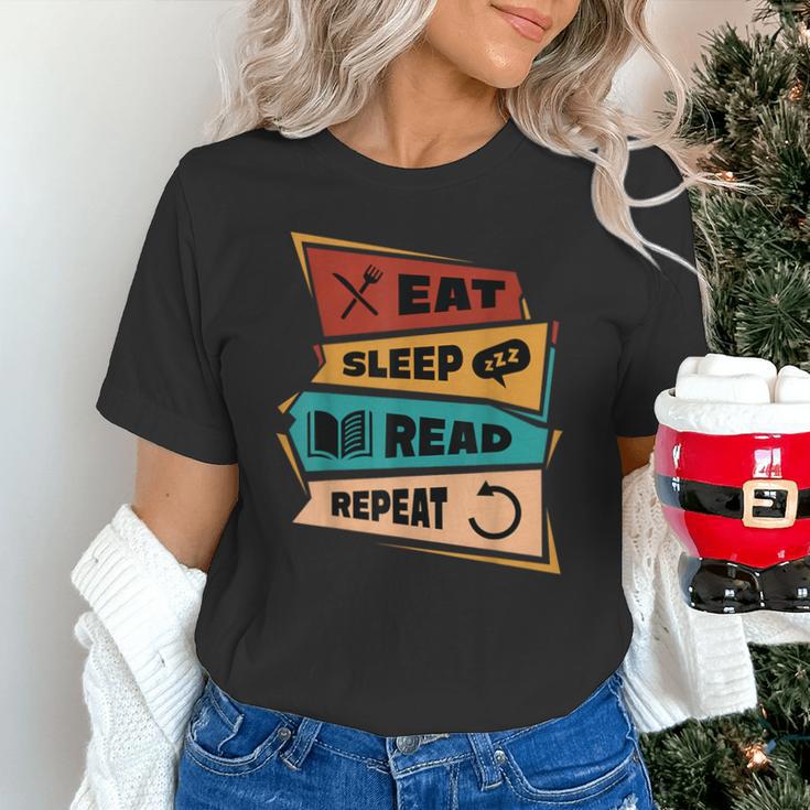 Eat Sleep Read Repeat Reading Books Reader Bookworm Unisex T-Shirt Eat Sleep Read Repeat Reading Books Reader Bookworm Unisex T-Shirt