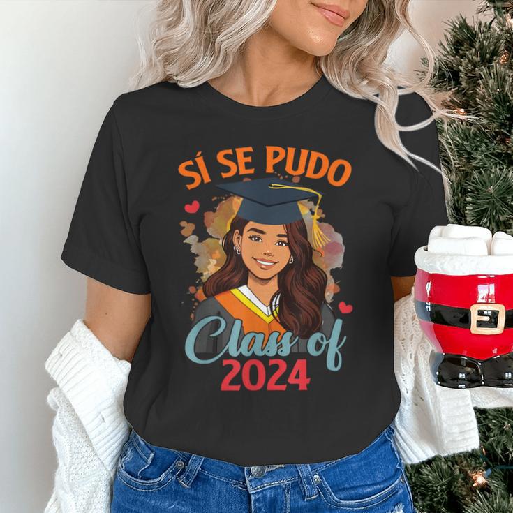 Educated Latina Graduation Day Grad Si Se Pudo Class Of 2024 Unisex T-Shirt