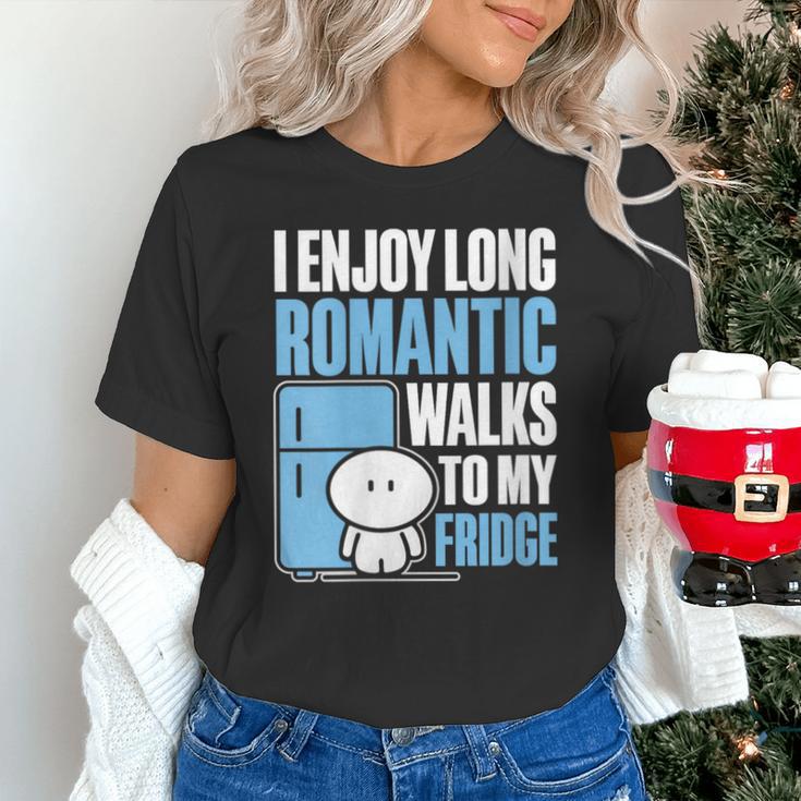 I Enjoy Long Romantic Walks To My Fridge Introvert Unisex T-Shirt