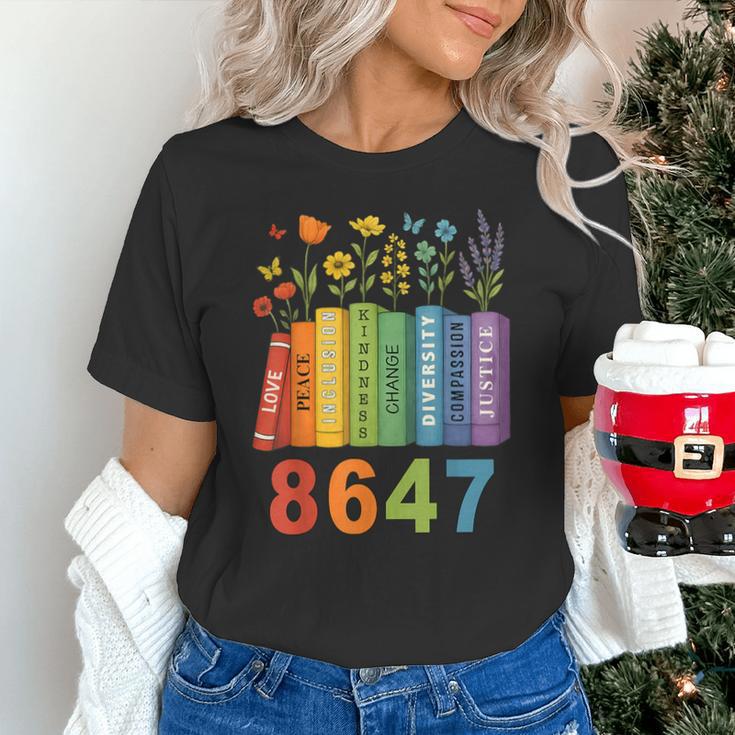 Equal Rights Book Flower Resist 86 47 Feminist Women Rights Unisex T-Shirt