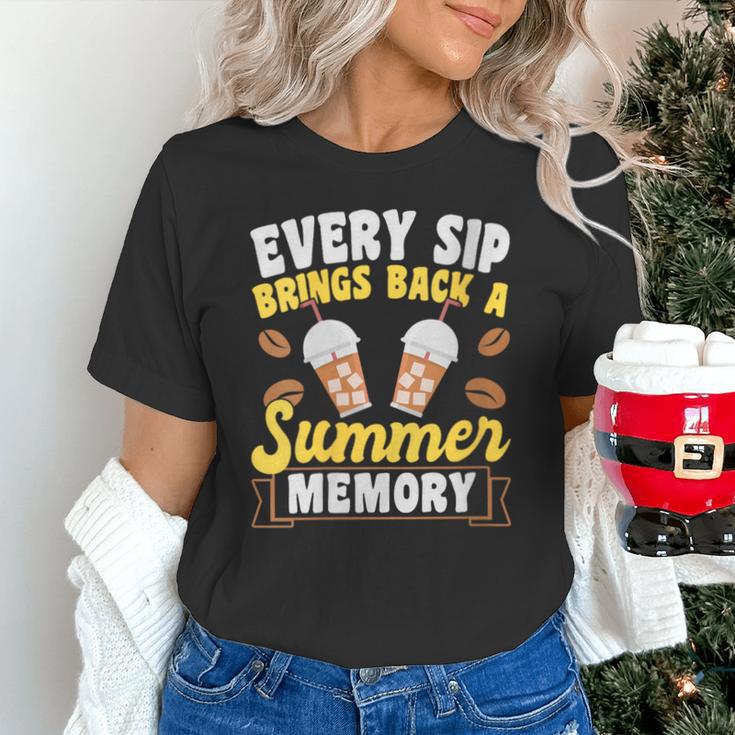 Every Sip Brings Back A Summer Memory Iced Coffee Unisex T-Shirt