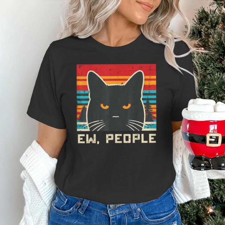 Ew People Cat Saying Introvert Women Men Kids Unisex T-Shirt Ew People Cat Saying Introvert Women Men Kids Unisex T-Shirt