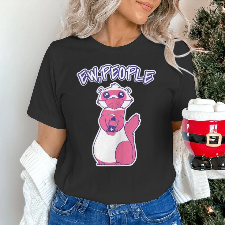 Ew People Introvert Ferrets Saying Mask Ferret Unisex T-Shirt Ew People Introvert Ferrets Saying Mask Ferret Unisex T-Shirt