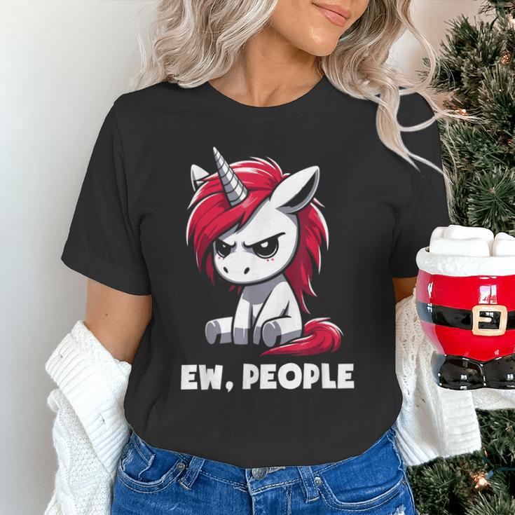 Ew People Unicorn Sarcastic Humor Introvert Unisex T-Shirt Ew People Unicorn Sarcastic Humor Introvert Unisex T-Shirt