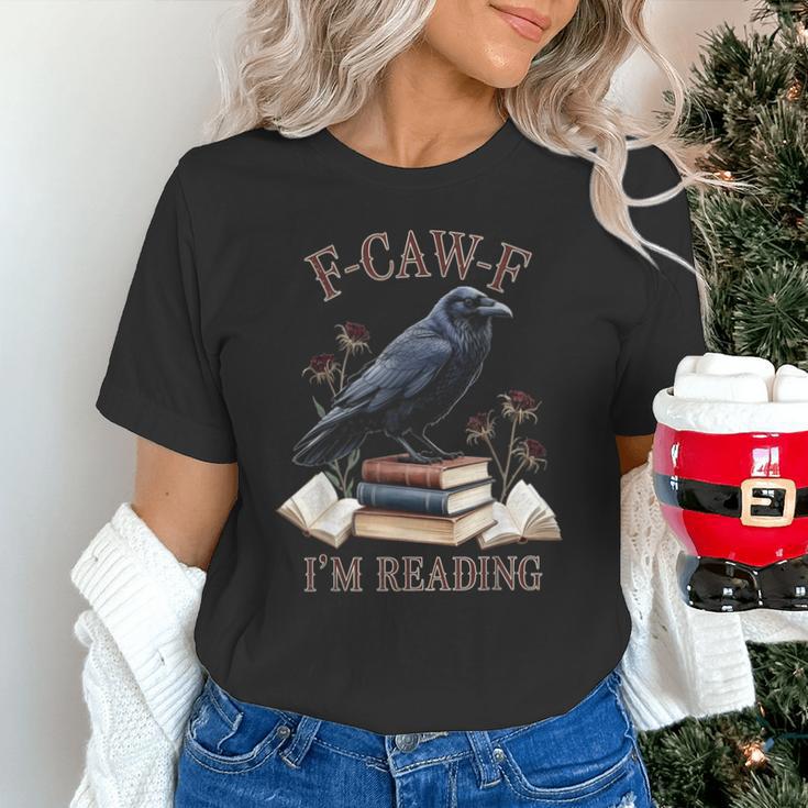 F-CAW-F Crow Book Lover Reader Gothic Humor Unisex T-Shirt F-CAW-F Crow Book Lover Reader Gothic Humor Unisex T-Shirt