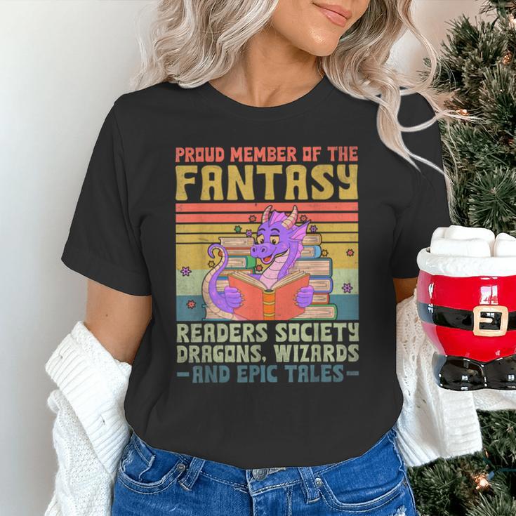 Fantasy Reader Society Reading Book Retro Bookworm Reader Unisex T-Shirt