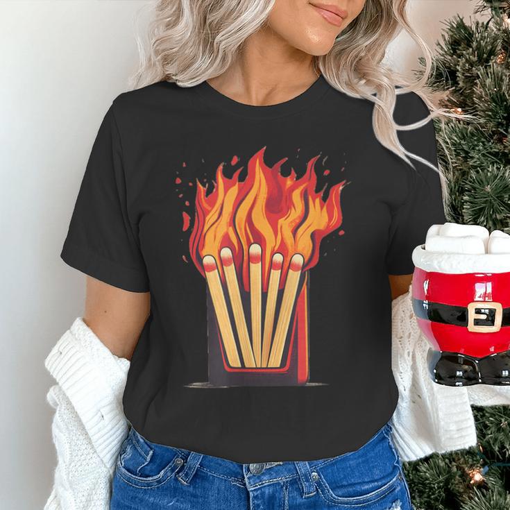 Flames And Lighter Costume For Matchbook Lovers Unisex T-Shirt Flames And Lighter Costume For Matchbook Lovers Unisex T-Shirt