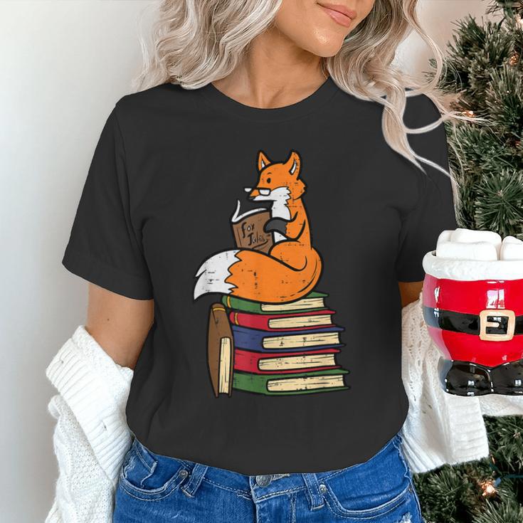 Fox Books Read Reading Librarian America Men Women Kids Unisex T-Shirt Fox Books Read Reading Librarian America Men Women Kids Unisex T-Shirt