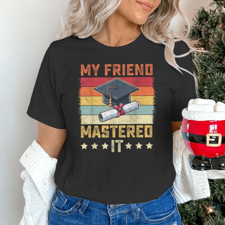 My Friend Mastered It Master's Degree Graduation Vintage Unisex T-Shirt