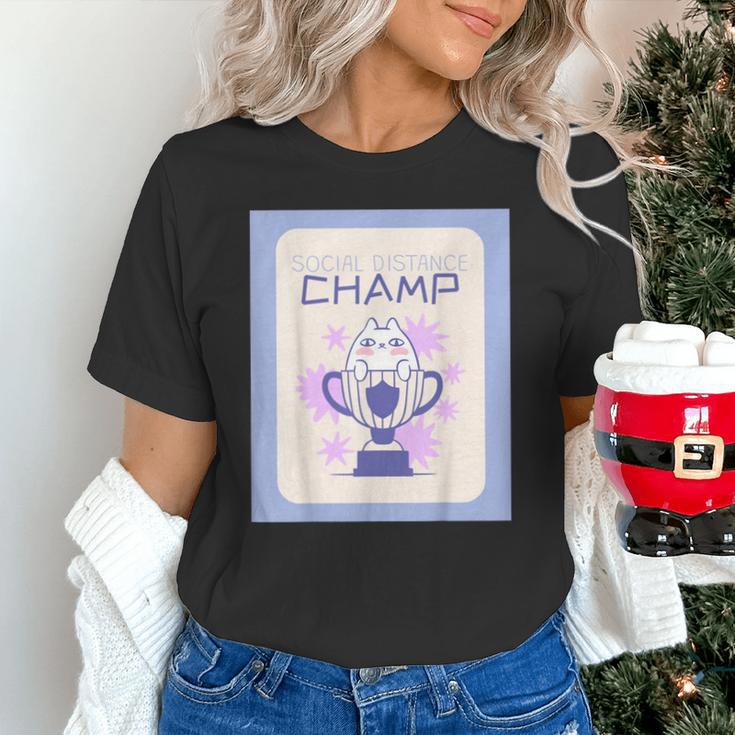 Fun Cute Introvert Cat Character Trophy For Men Women Unisex T-Shirt Fun Cute Introvert Cat Character Trophy For Men Women Unisex T-Shirt
