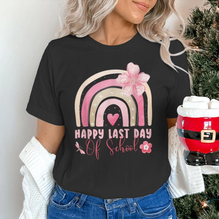 Fun Happy Last Day Of School Girl Student Graduation Rainbow Unisex T-Shirt