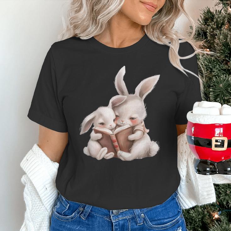 Funny Book Reading Quote For Women And Girls Rabbits Unisex T-Shirt