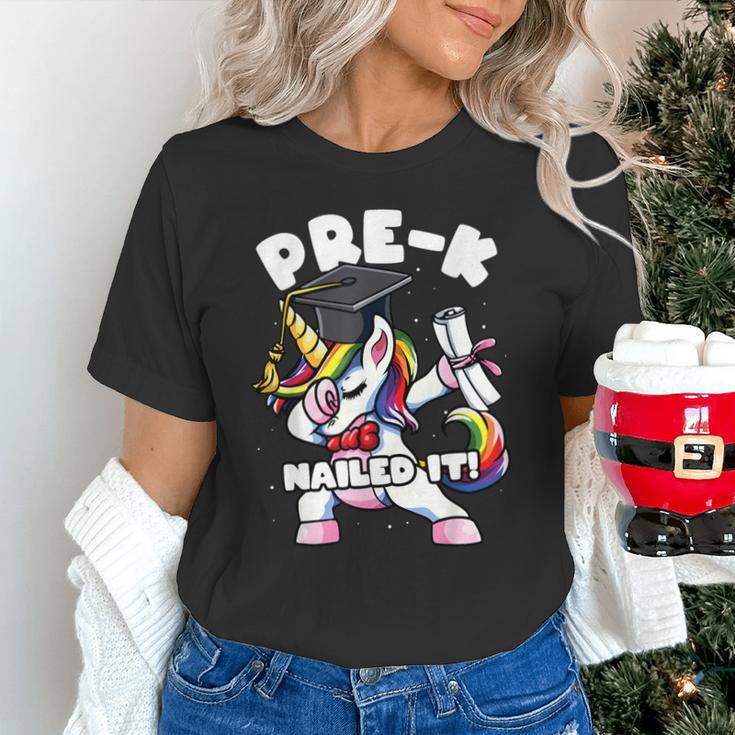 Girls Dabbing Unicorn Pre-K PreSchool Nailed It Graduation Unisex T-Shirt