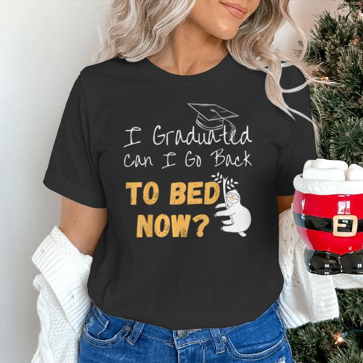 I Graduated Can I Go Back To Bed Now Graduation Sloth Unisex T-Shirt