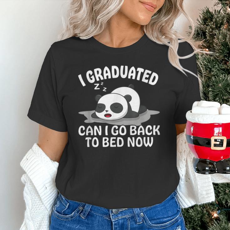 Graduation Animal Zoo Panda Bear I Graduated Panda Student Unisex T-Shirt