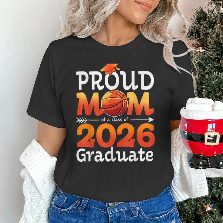 Graduation Basketball Retro Proud Mom Of A 2026 Graduate Unisex T-Shirt